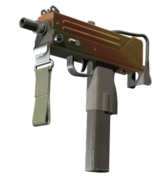 MAC-10 | Amber Fade (Well-Worn)