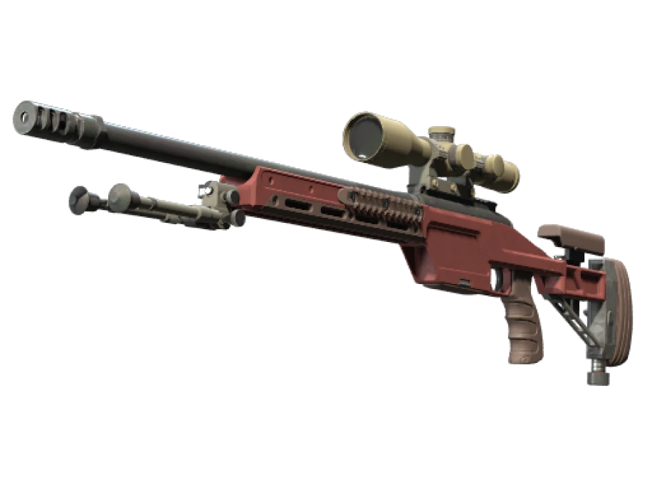 SSG 08 | Red Stone (Minimal Wear)
