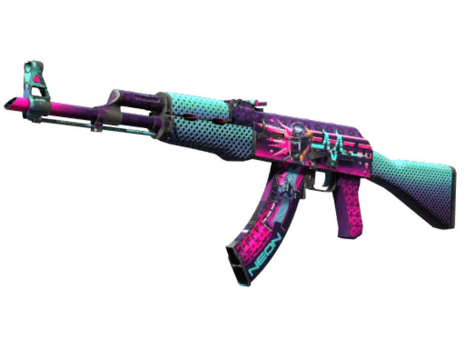StatTrak™ AK-47 | Neon Rider (Well-Worn)