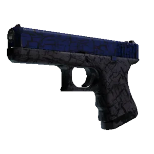 StatTrak™ Glock-18 | Blue Fissure (Well-Worn)
