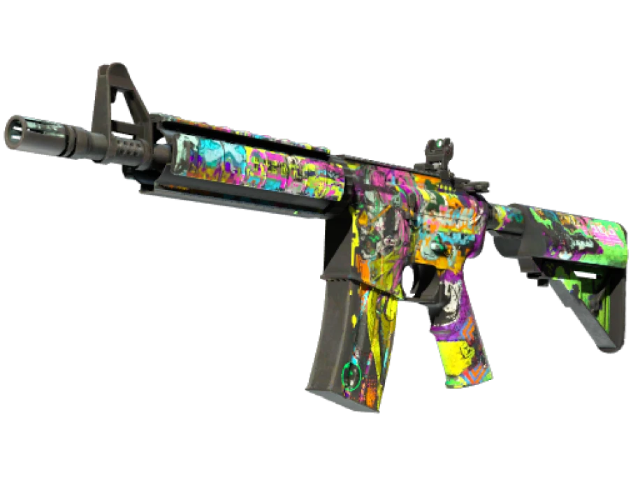 StatTrak™ M4A4 | In Living Color (Battle-Scarred)