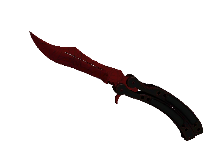 ★ Butterfly Knife | Crimson Web (Minimal Wear)