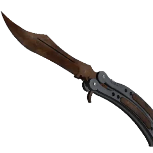 ★ Butterfly Knife | Rust Coat (Battle-Scarred)