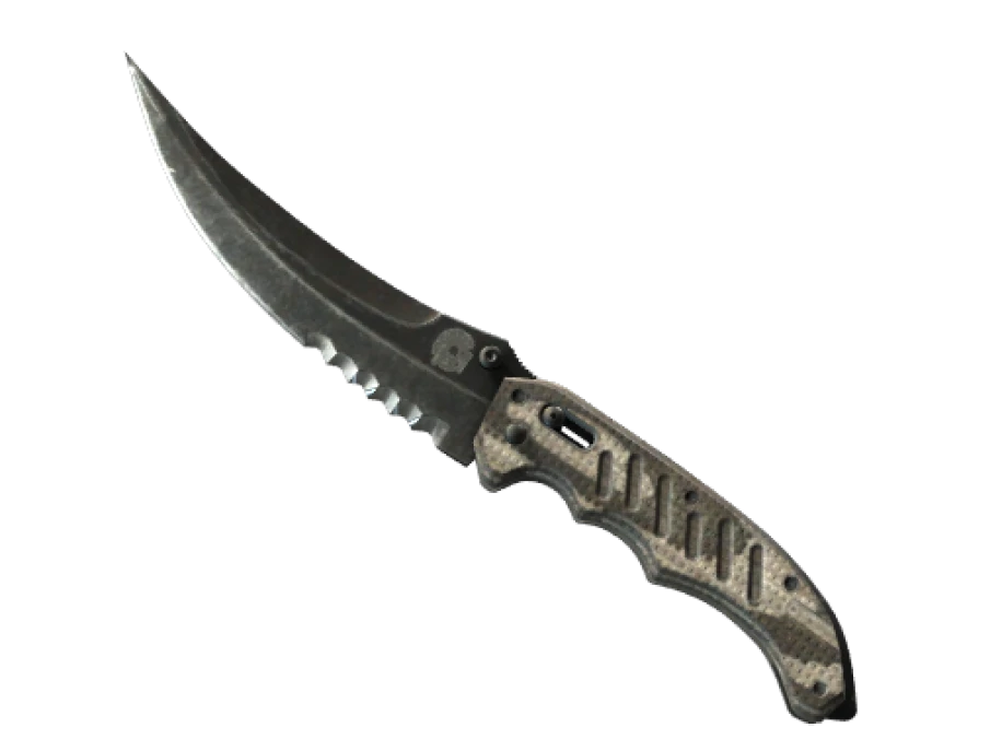 ★ Flip Knife | Black Laminate (Well-Worn)