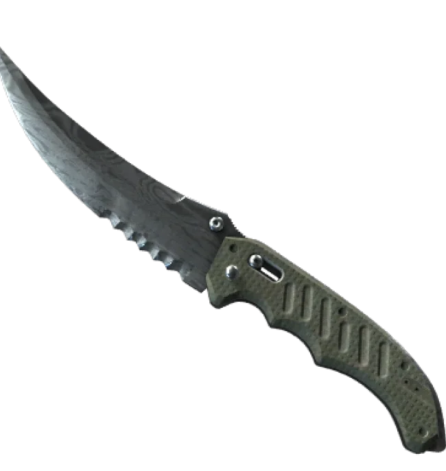 ★ Flip Knife | Damascus Steel (Well-Worn)
