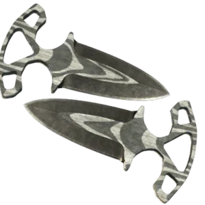 ★ Shadow Daggers | Black Laminate (Battle-Scarred)