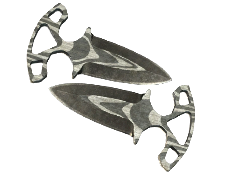 ★ Shadow Daggers | Black Laminate (Battle-Scarred)