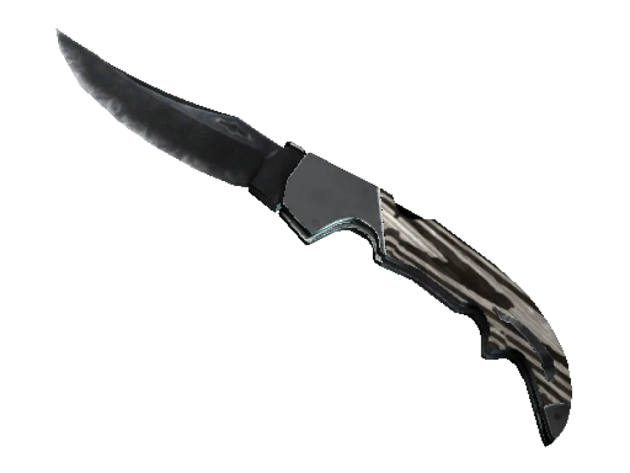 ★ StatTrak™ Falchion Knife | Black Laminate (Minimal Wear)