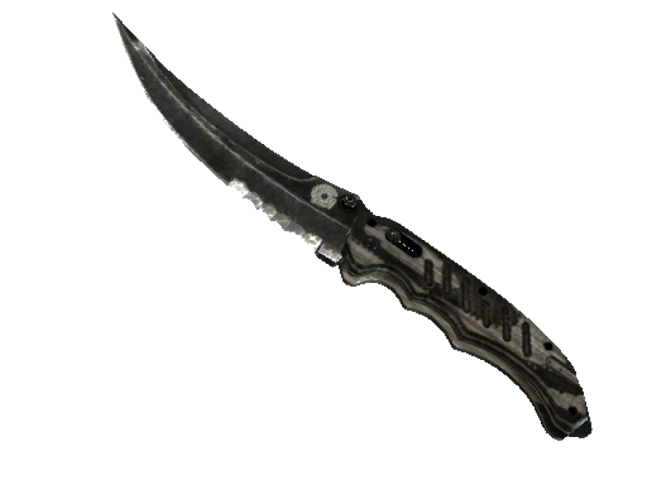 ★ StatTrak™ Flip Knife | Black Laminate (Battle-Scarred)