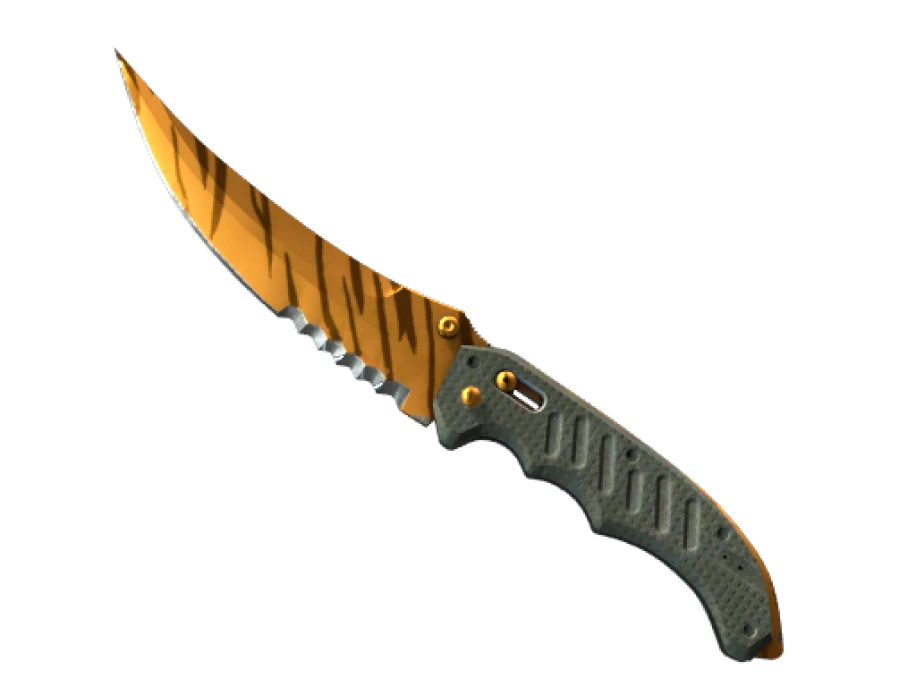 ★ StatTrak™ Flip Knife | Tiger Tooth (Factory New)