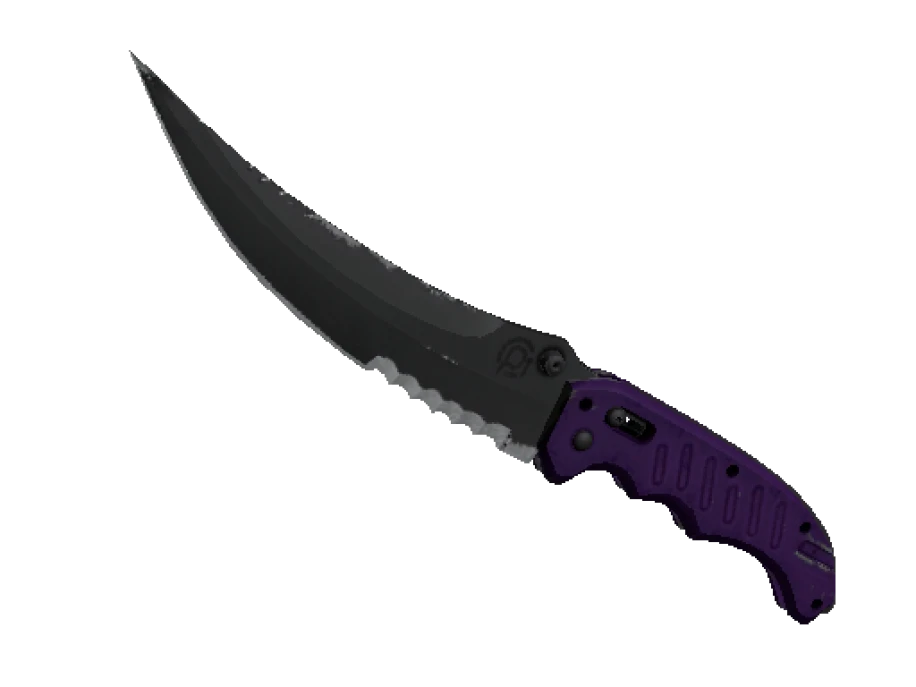 ★ StatTrak™ Flip Knife | Ultraviolet (Well-Worn)