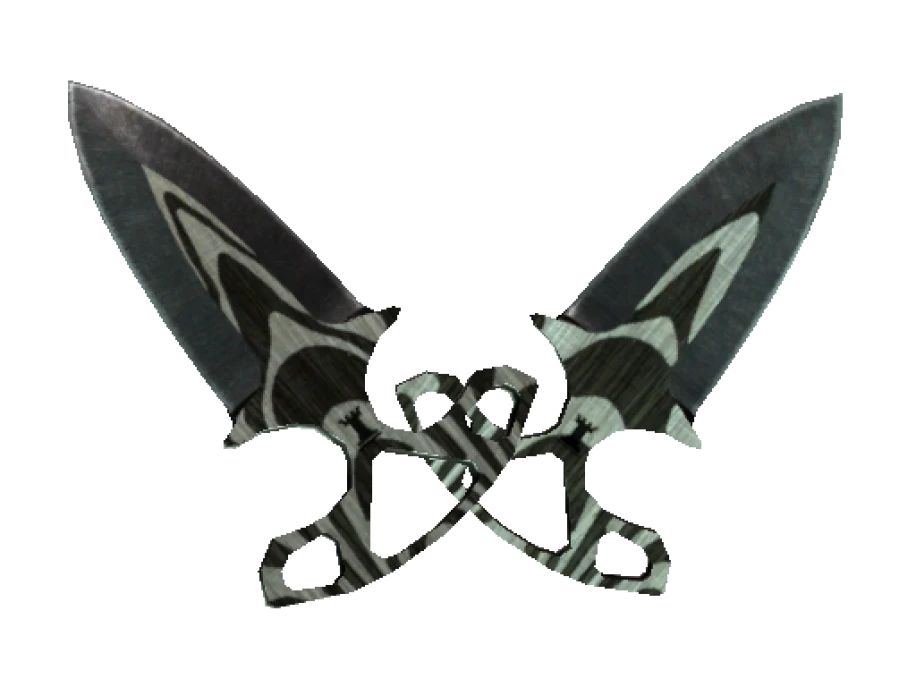 ★ StatTrak™ Shadow Daggers | Black Laminate (Well-Worn)