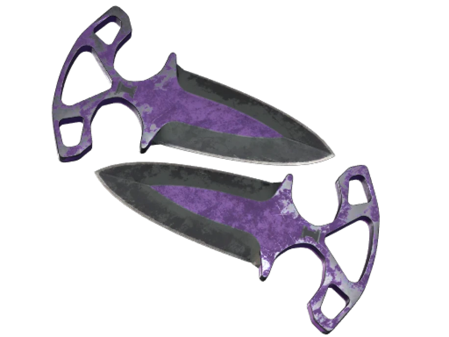 ★ StatTrak™ Shadow Daggers | Ultraviolet (Battle-Scarred)