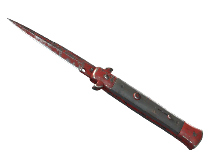 ★ StatTrak™ Stiletto Knife | Crimson Web (Battle-Scarred)