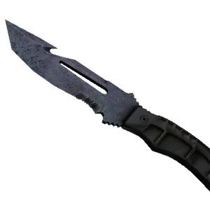 ★ StatTrak™ Survival Knife | Blue Steel (Battle-Scarred)