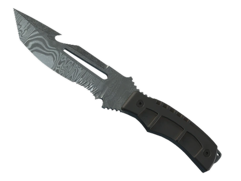 ★ StatTrak™ Survival Knife | Damascus Steel (Battle-Scarred)