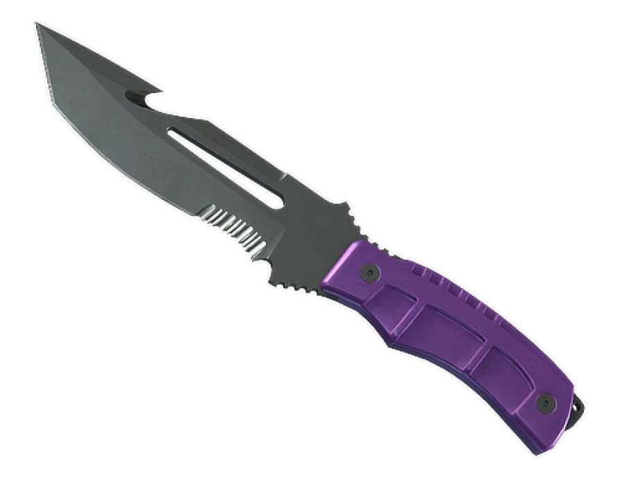 ★ StatTrak™ Survival Knife | Ultraviolet (Well-Worn)