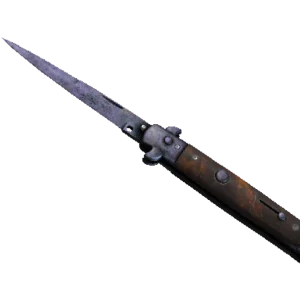 ★ Stiletto Knife | Blue Steel (Battle-Scarred)