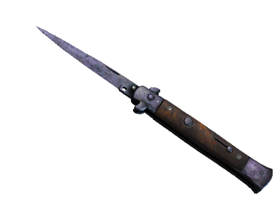 ★ Stiletto Knife | Blue Steel (Battle-Scarred)