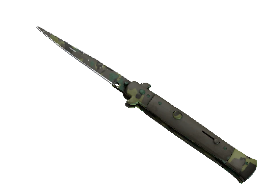 ★ Stiletto Knife | Boreal Forest (Well-Worn)