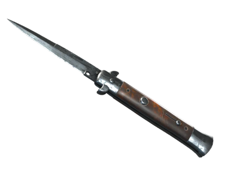 ★ Stiletto Knife | Damascus Steel (Field-Tested)