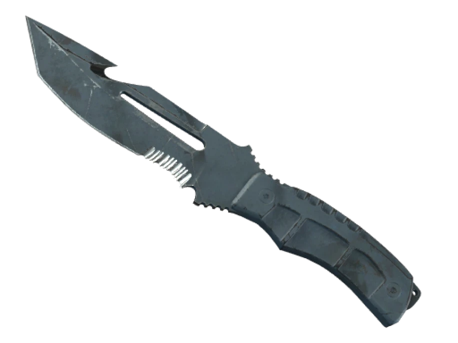★ Survival Knife | Night Stripe (Battle-Scarred)