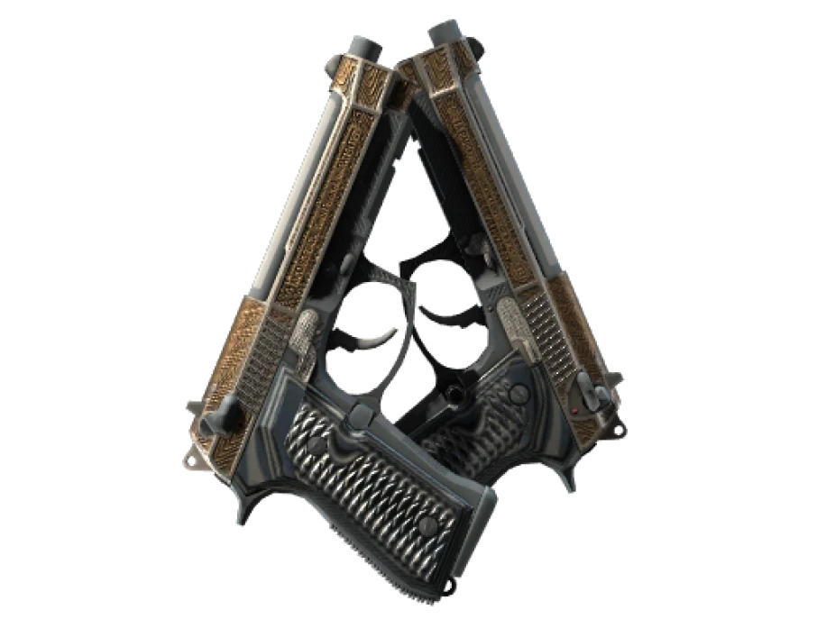 StatTrak™ Dual Berettas | Tread (Factory New)