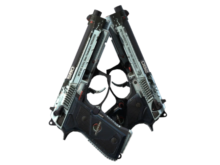 StatTrak™ Dual Berettas | Dezastre (Well-Worn)