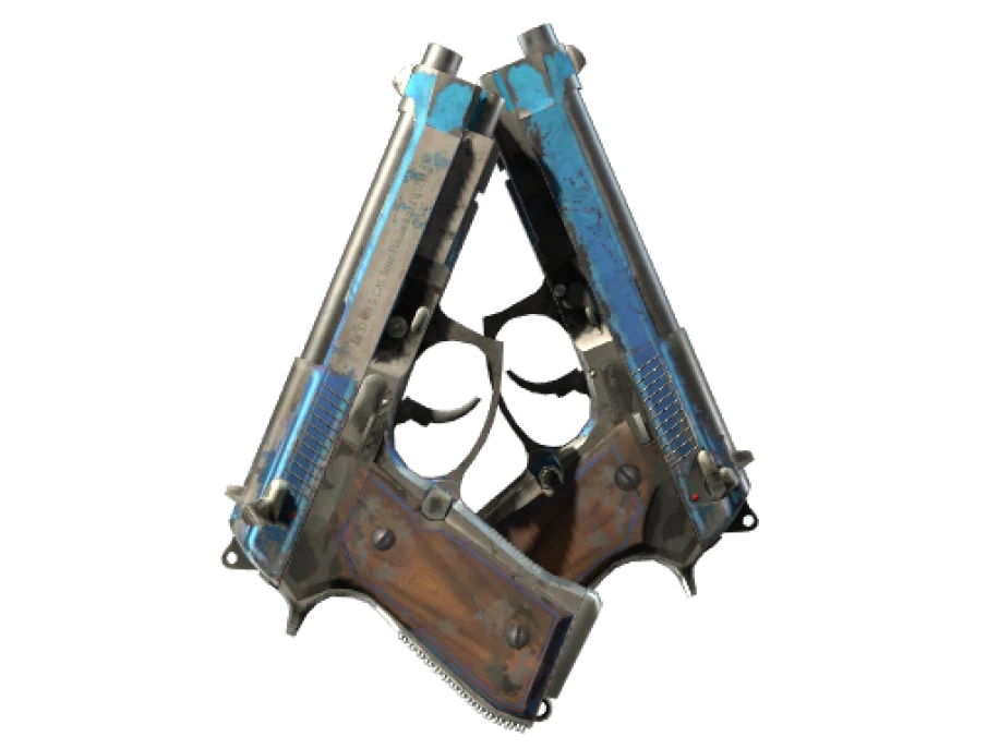 StatTrak™ Dual Berettas | Urban Shock (Battle-Scarred)