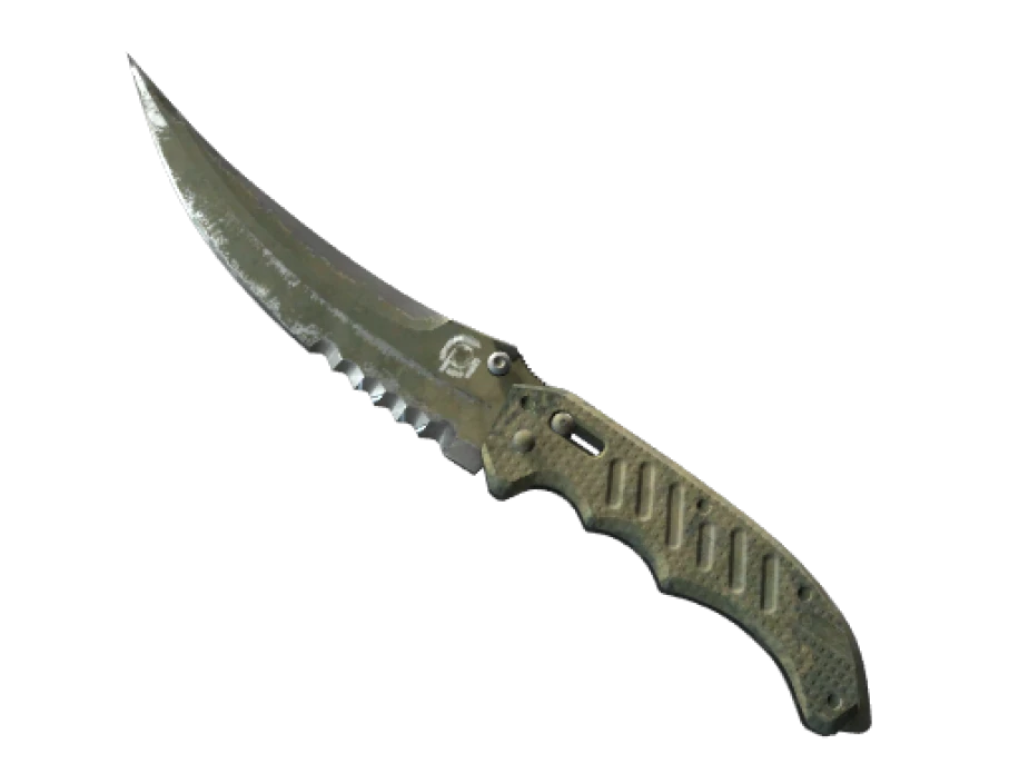 ★ Flip Knife | Safari Mesh (Battle-Scarred)