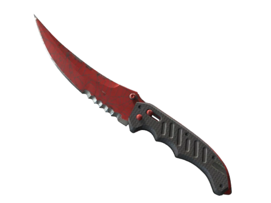 ★ StatTrak™ Flip Knife | Crimson Web (Well-Worn)