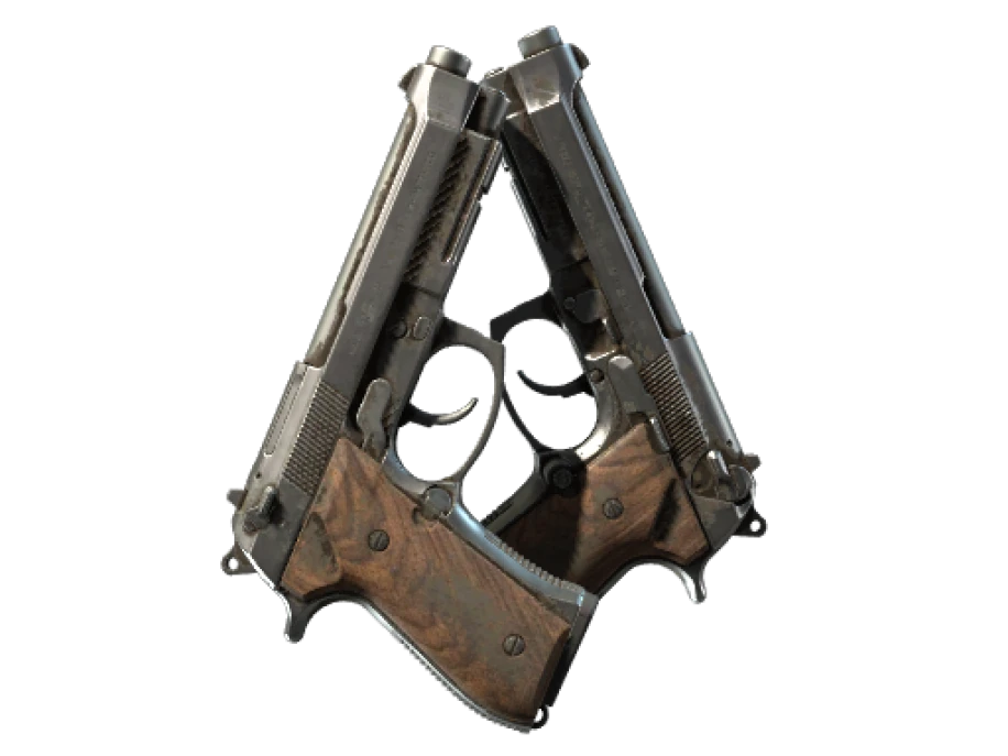 Souvenir Dual Berettas | Oil Change (Battle-Scarred)