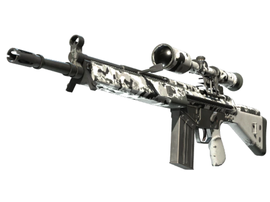 Souvenir G3SG1 | Polar Camo (Well-Worn)