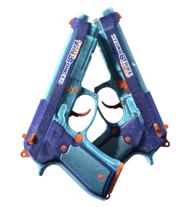 StatTrak™ Dual Berettas | Hydro Strike (Minimal Wear)