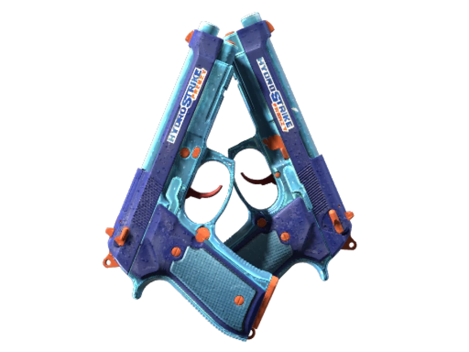 StatTrak™ Dual Berettas | Hydro Strike (Minimal Wear)