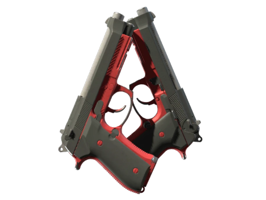 StatTrak™ Dual Berettas | Panther (Well-Worn)