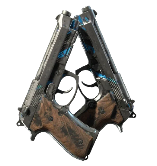 StatTrak™ Dual Berettas | Shred (Battle-Scarred)