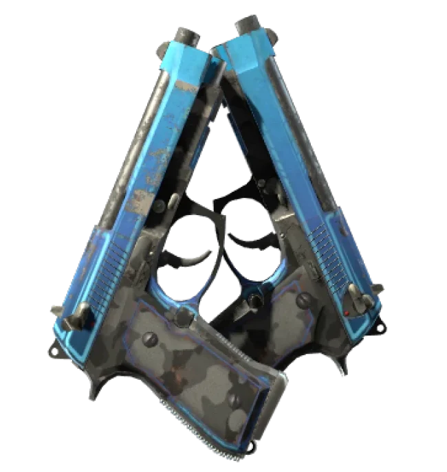 StatTrak™ Dual Berettas | Urban Shock (Well-Worn)