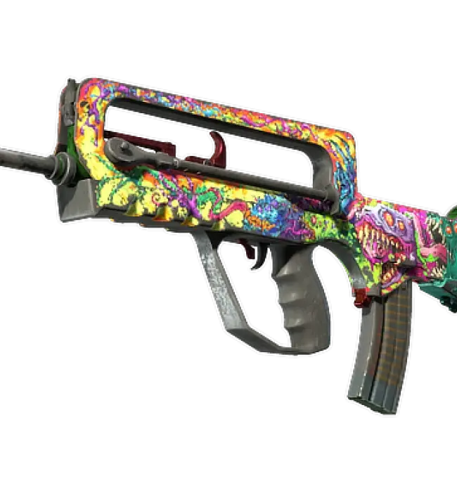 StatTrak™ FAMAS | Bad Trip (Battle-Scarred)