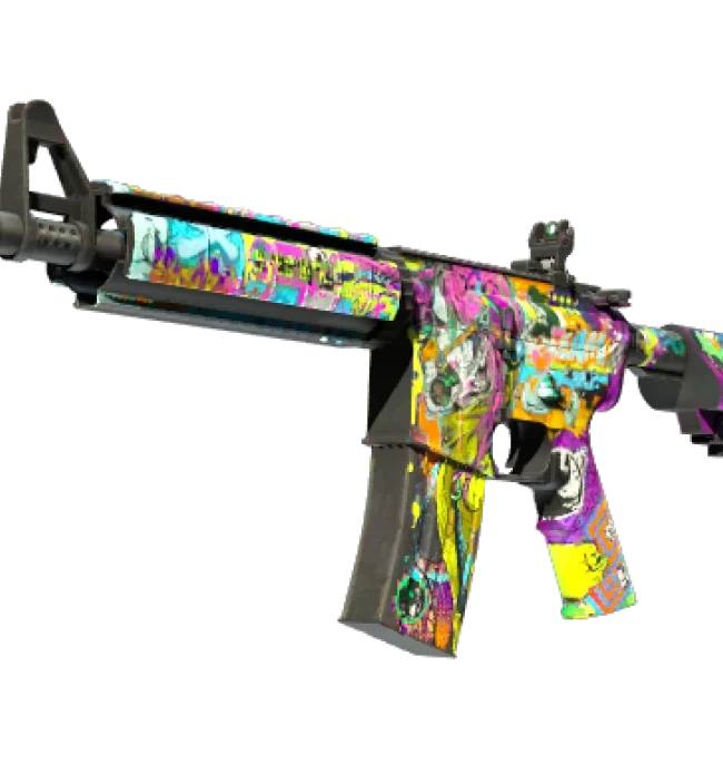 StatTrak™ M4A4 | In Living Color (Well-Worn)