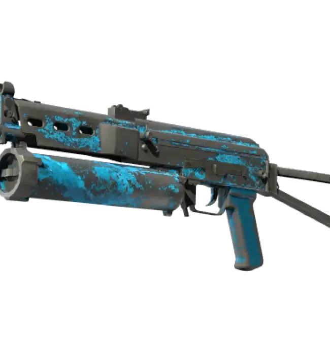StatTrak™ PP-Bizon | Blue Streak (Battle-Scarred)