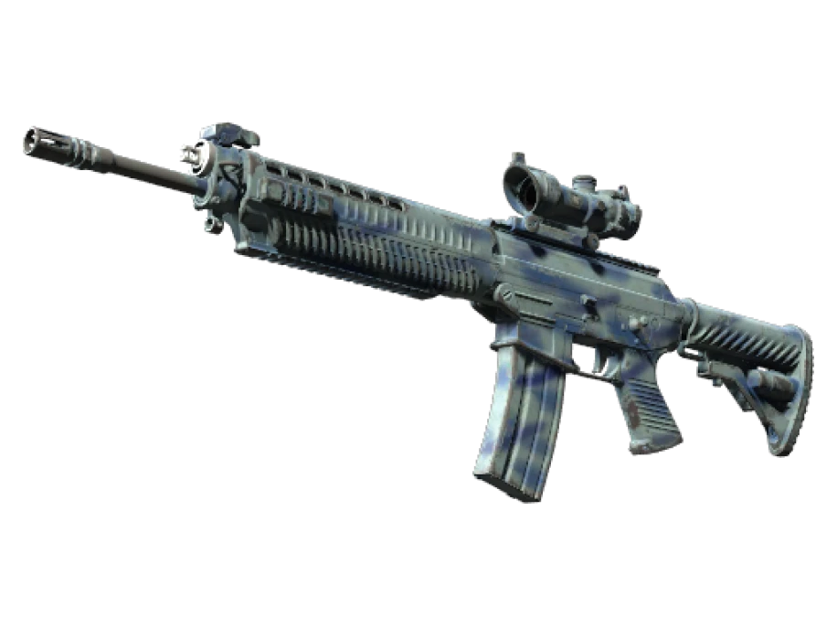 StatTrak™ SG 553 | Wave Spray (Field-Tested)