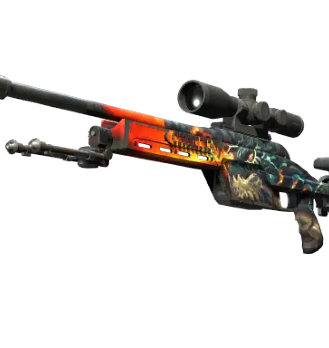 StatTrak™ SSG 08 | Dragonfire (Well-Worn)