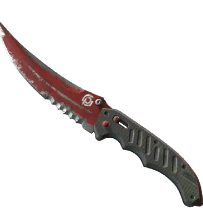 ★ Flip Knife | Crimson Web (Battle-Scarred)