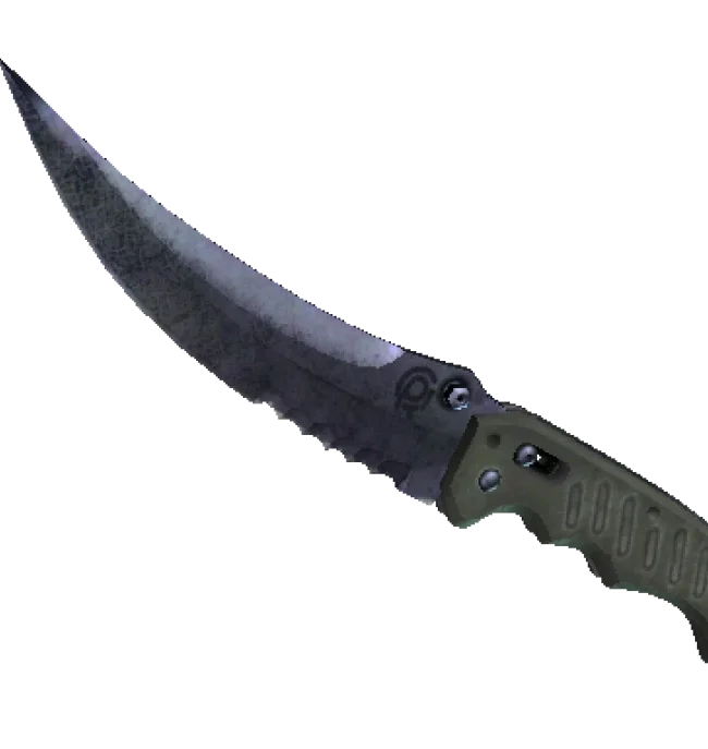 ★ StatTrak™ Flip Knife | Blue Steel (Well-Worn)