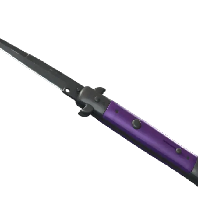 ★ Stiletto Knife | Ultraviolet (Well-Worn)