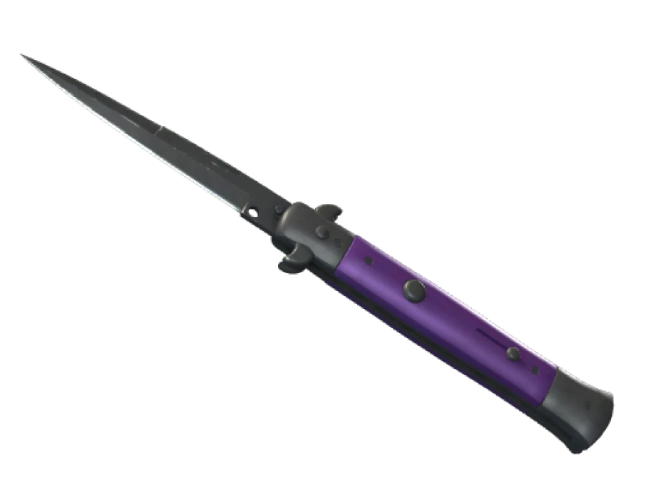 ★ Stiletto Knife | Ultraviolet (Well-Worn)