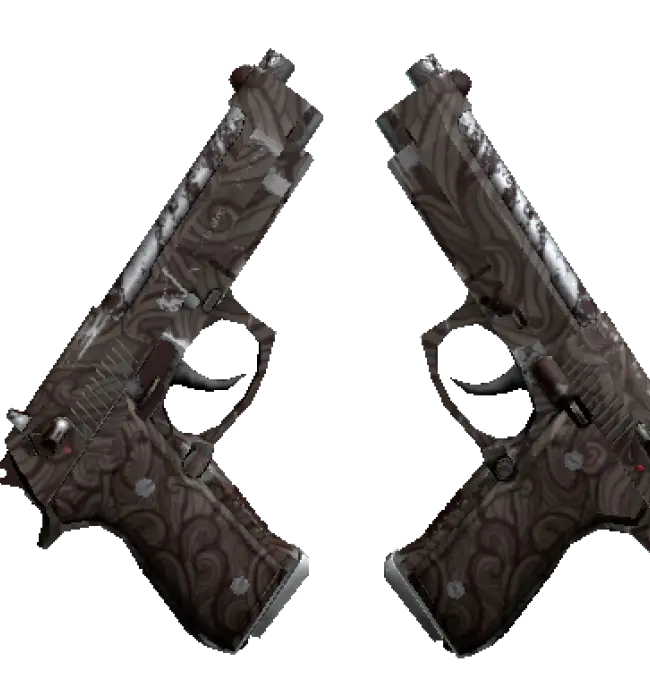 Dual Berettas | Pyre (Well-Worn)