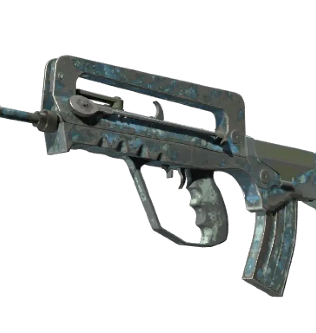 Souvenir FAMAS | Cyanospatter (Battle-Scarred)
