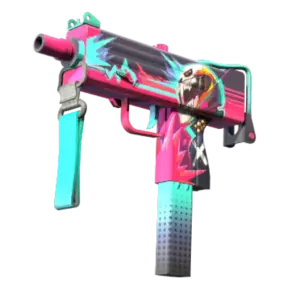 StatTrak™ MAC-10 | Neon Rider (Minimal Wear)